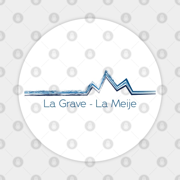 La Grave La Meije Magnet by leewarddesign